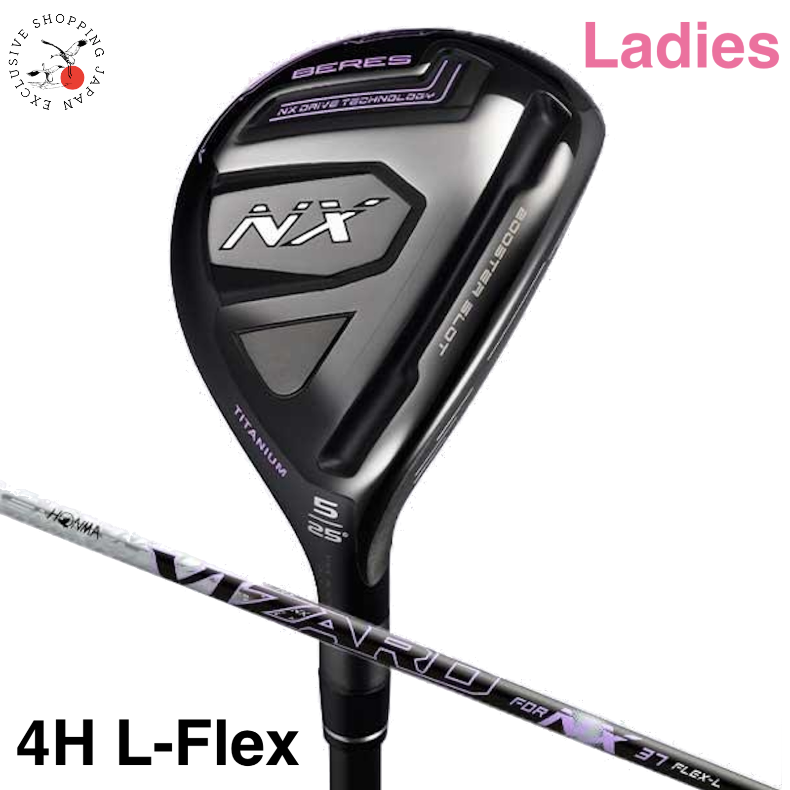 女性用　HONMA Be ZEAL ホンマ　ウッド3本セット　ドライバー　UT HONMA BERES NX UT Ladies Utility Hybrid 4H 22° VIZARD For NX