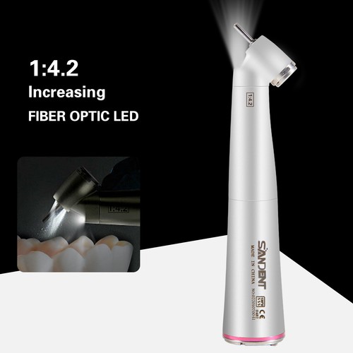 NSK Style Dental 1:4.2 Increasing 45 Degree LED Contra Angle Surgical handpiece