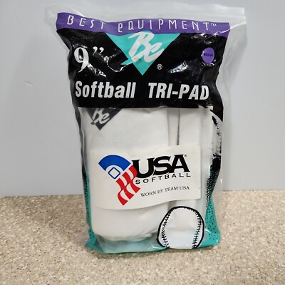 Best Equipment Softball Knee Pads Sliding Tri-Pads Adult Medium Style #30 USA
