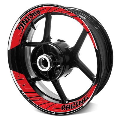 Red S24W 17 inch Inner Rim Wheel Stickers For Honda CBR050R 19 20