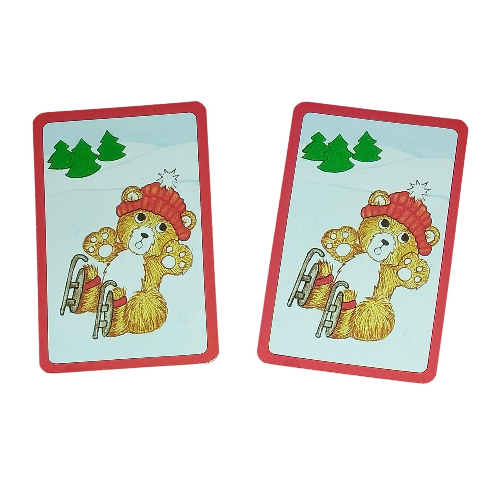 ハートルールー　デッキ Vintage Cards Pair Jokers Black Red Made in Hong Kong Junk