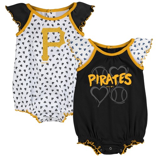 Набор Outerstuff MLB Infants Pittsburgh Pirates Play With Heart, набор из 2 криперов