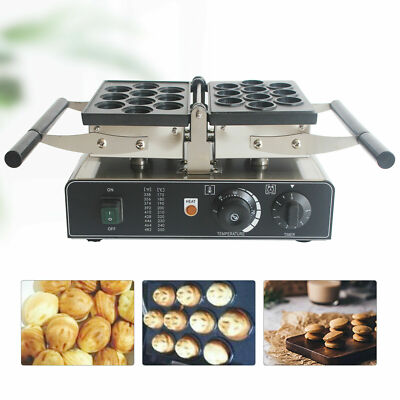 Electric Walnut Cake Maker Commercial Nut Waffle Bread Sandwich Machine 110v