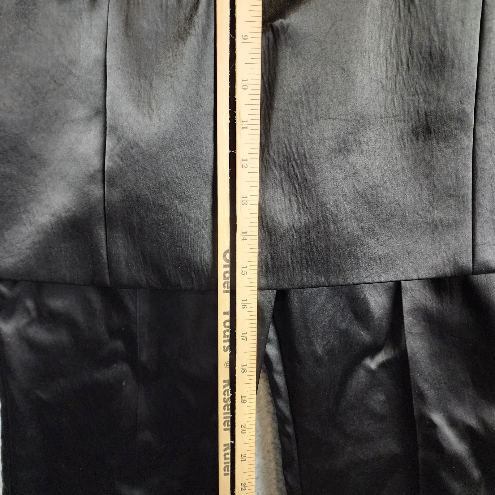 A.W.A.K.E. MODE Layered Skirt Pants Womens 36 Black Welt Pocket Back Zip Closure - Picture 10 of 18