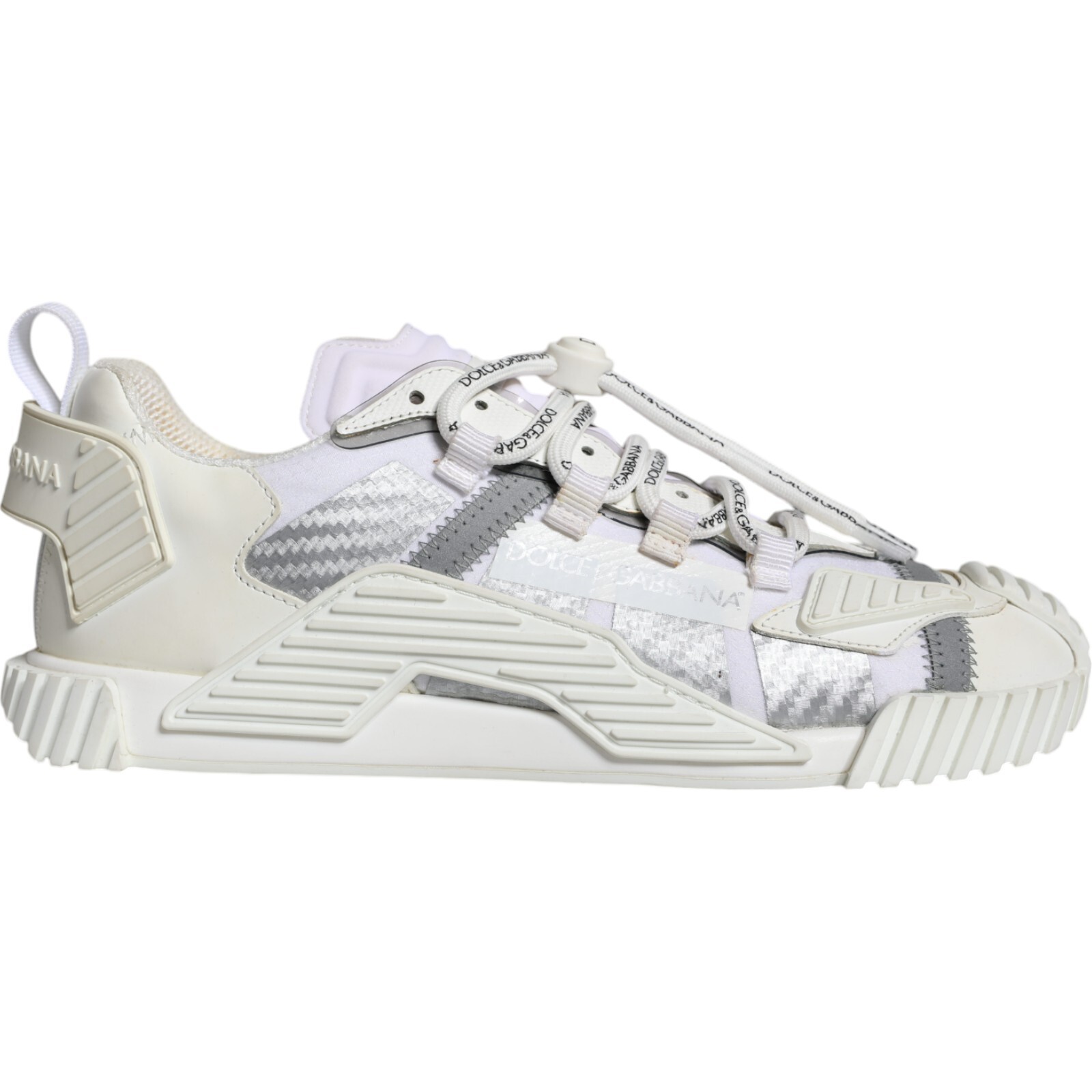 DOLCE & GABBANA Shoes White Lace Up Low Top NS1 Sneakers Men