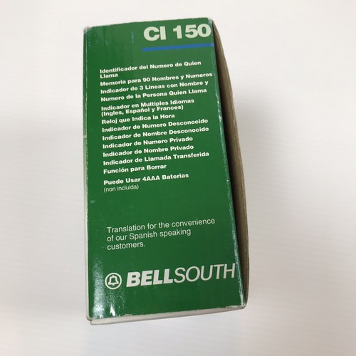 Bellsouth Home Phone Caller ID System Model CI-150
