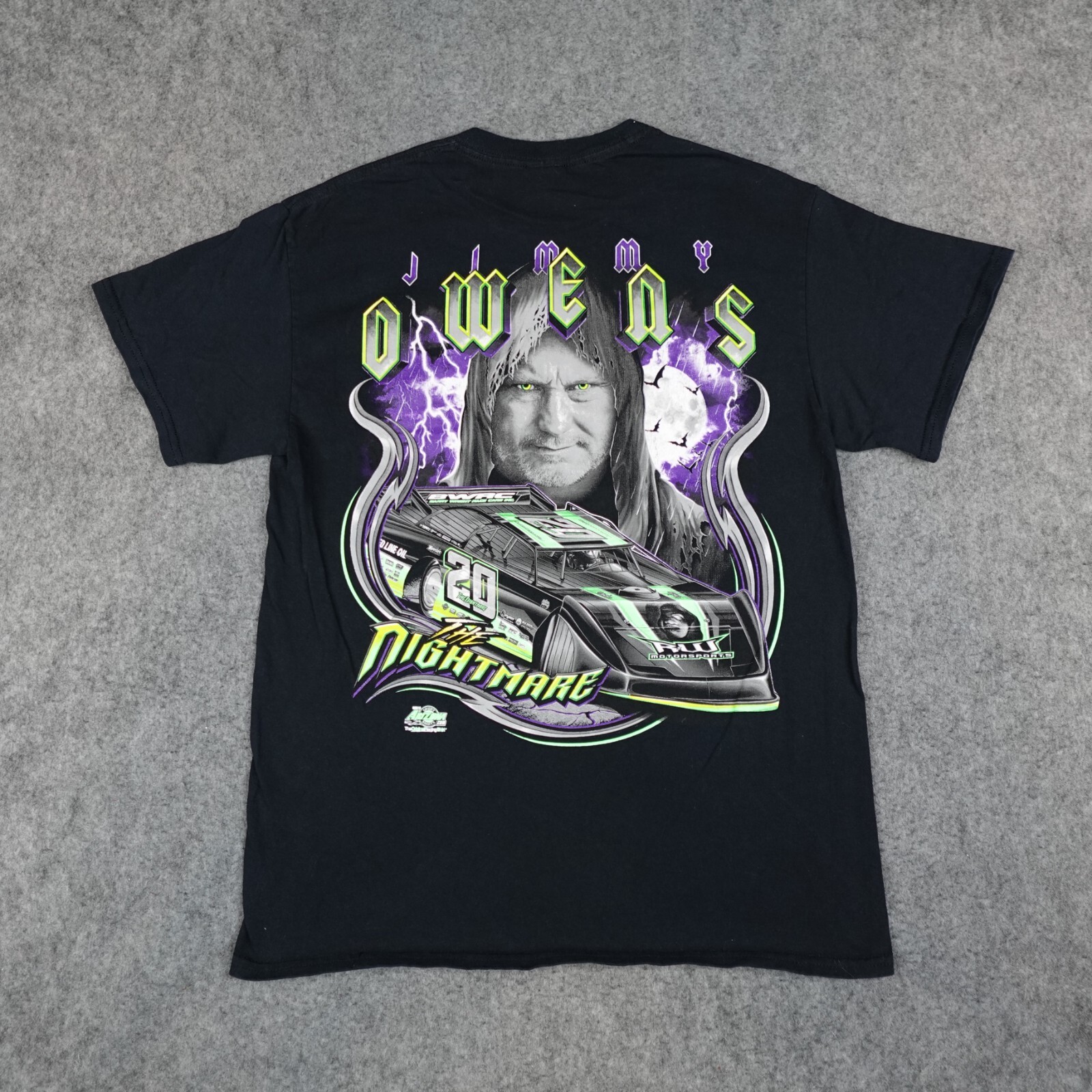 VTG Racing Shirt Mens Medium Dirt Track Jimmy Owens Atomic VTG Racing Shirt Mens Medium Dirt Track Jimmy Owens Atomic