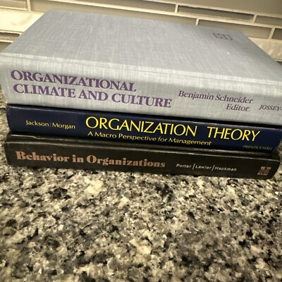 Organizational Climate and Culture Lot Of 3  HC  Behavior Theory Psychological