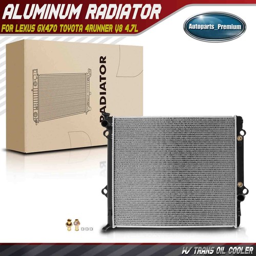 Radiator w/ Trans. Oil Cooler for Toyota 4Runner 2003-2009 V8 4.7L Automatic