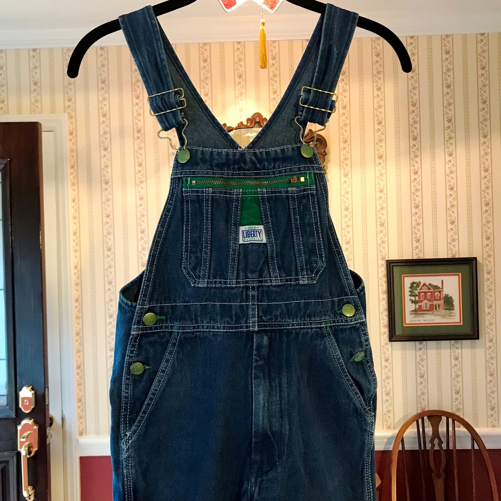 Liberty Overalls Blue Jean Pant Metal Adjustable Buckle 23