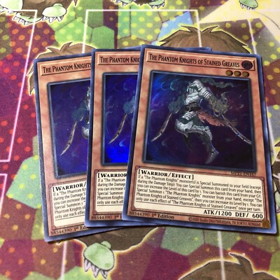 x3 The Phantom Knights of Stained Greaves MP21-EN167 Super Rare Yugioh