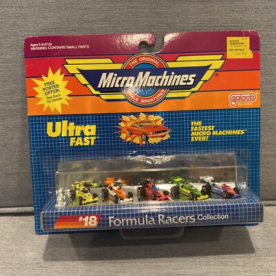 Galoob 1988 Micro Machines #18 Formula Racers Ultra Fast Collection