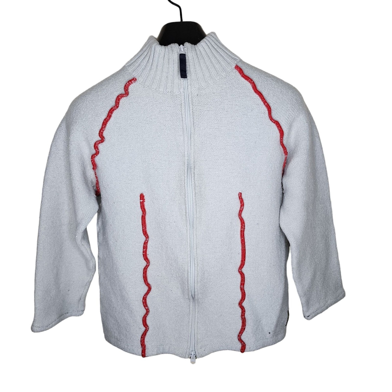 Vintage 90s AJ Armani Jeans Long Sleeve Full Zip Cardigan