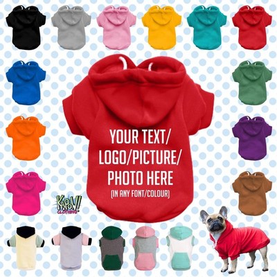 Custom Personalised Dog Puppy Pet HOODIE Clothes Name Funny Gift-Your text/logo2