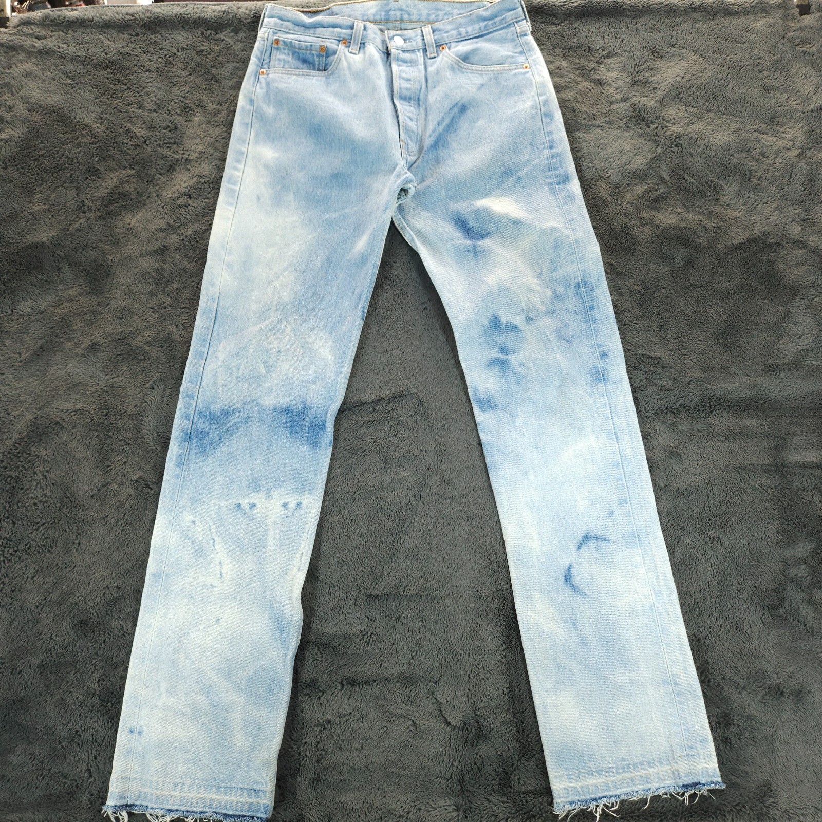 VTG Levis 501 XX Jeans 32 X 35 Mens Raw Hem Bleached Made In VTG Levis 501 XX Jeans 32 X 35 Mens Raw Hem Bleached Made In