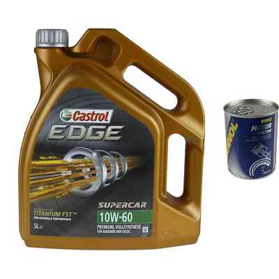 5L Olio Motore castrol edge 10W-60 1x mannol Motor Doctor Additivo