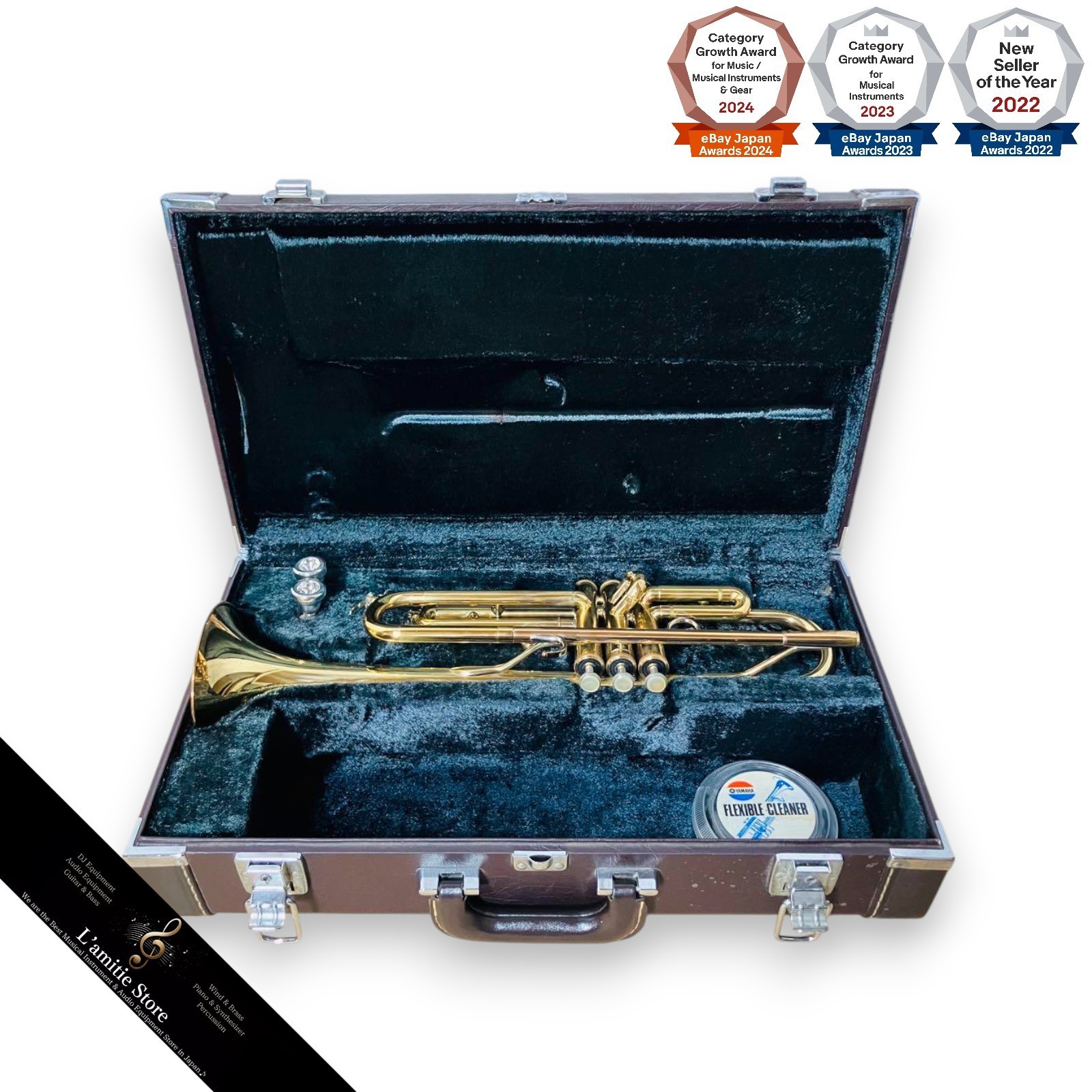 YAMAHA YTR-6320 Trumpet Musical instrument Hard Case Japan