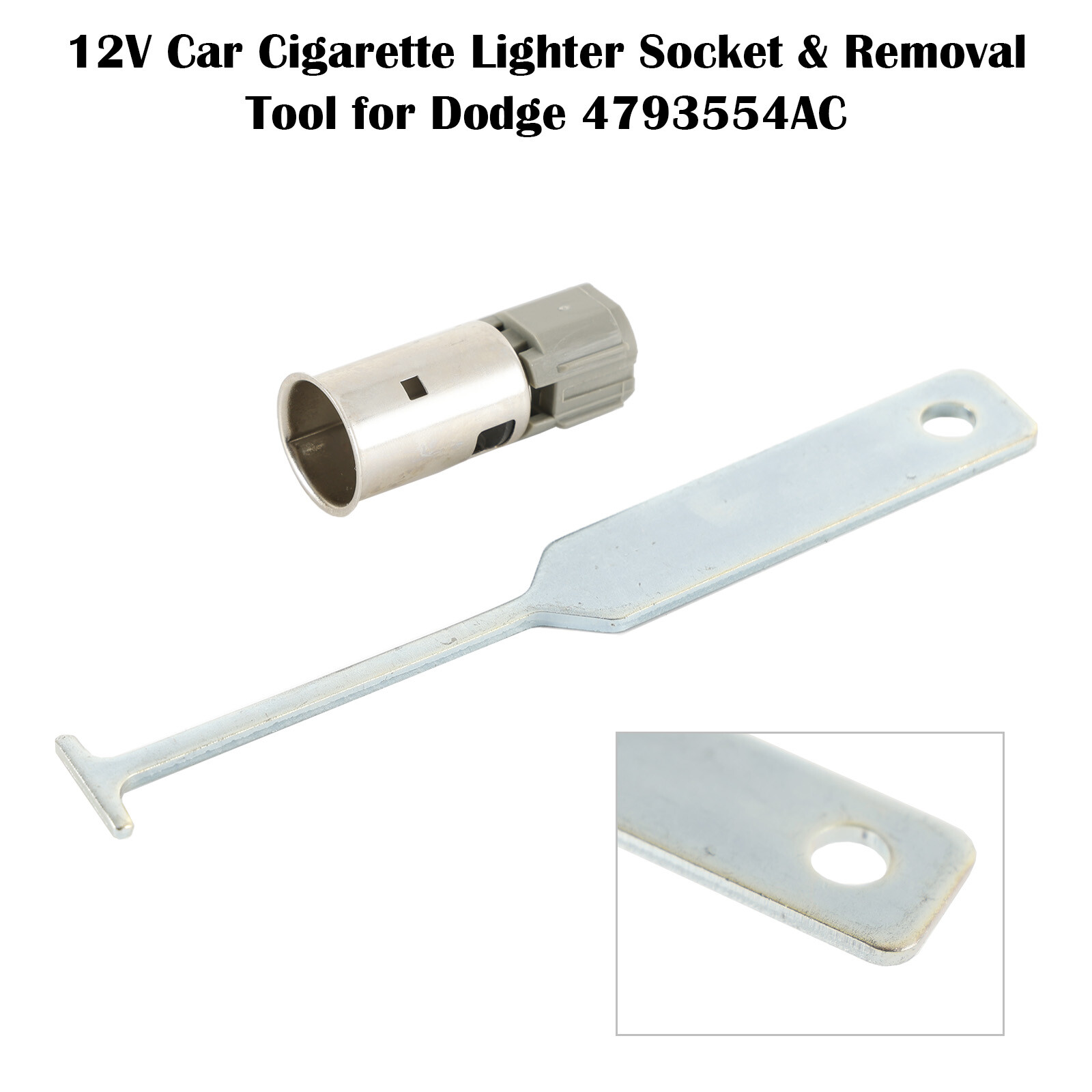 how to remove cigarette lighter socket from car 12V Car Cigarette Lighter Socket & Removal Tool for Dodge 4793554AC F8