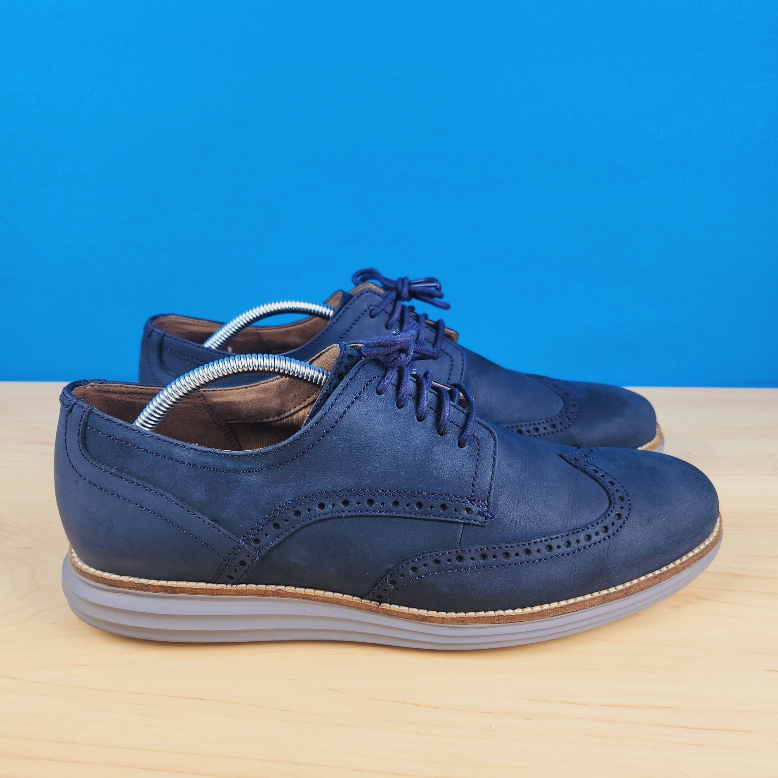 Cole Haan Original Grand Shortwing Blazer Blue Mens Size 12M