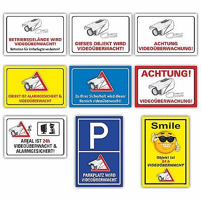 Achtung Videoüberwachung Schild Test Vergleich +++ Achtung