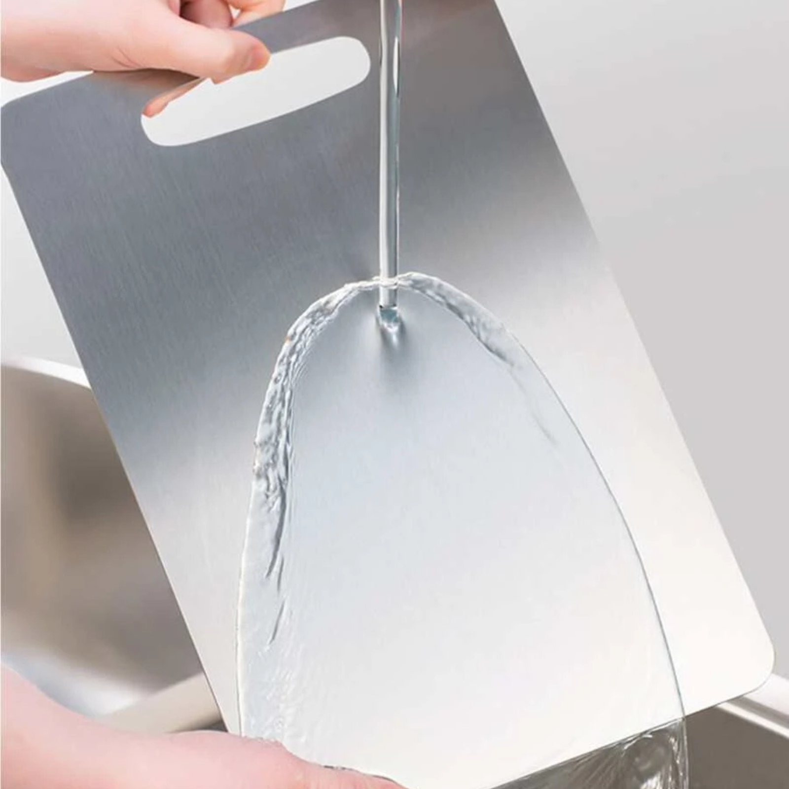 Stainless Steel Cutting Board Silver Chopping Block Kitchen Food Grade Board