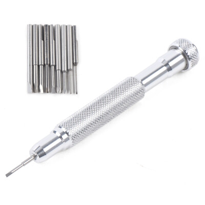 Precision Screwdriver Watch Jewelry Watchmakers Repair Tools w/ Cross&Flat Blade