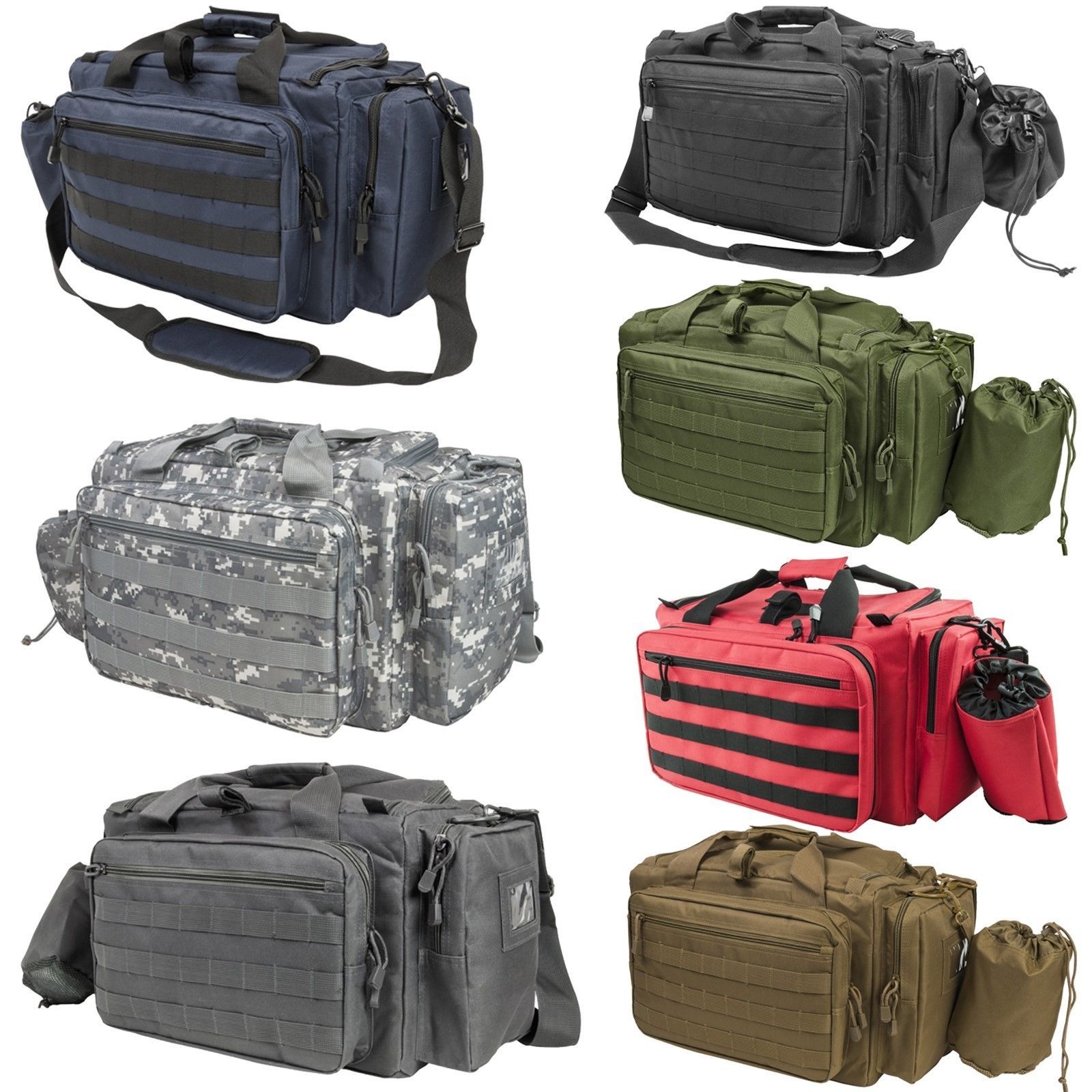 NcSTAR Vism Tactical Hunting Multi-Compartment Expert Range Utility Bag Gray