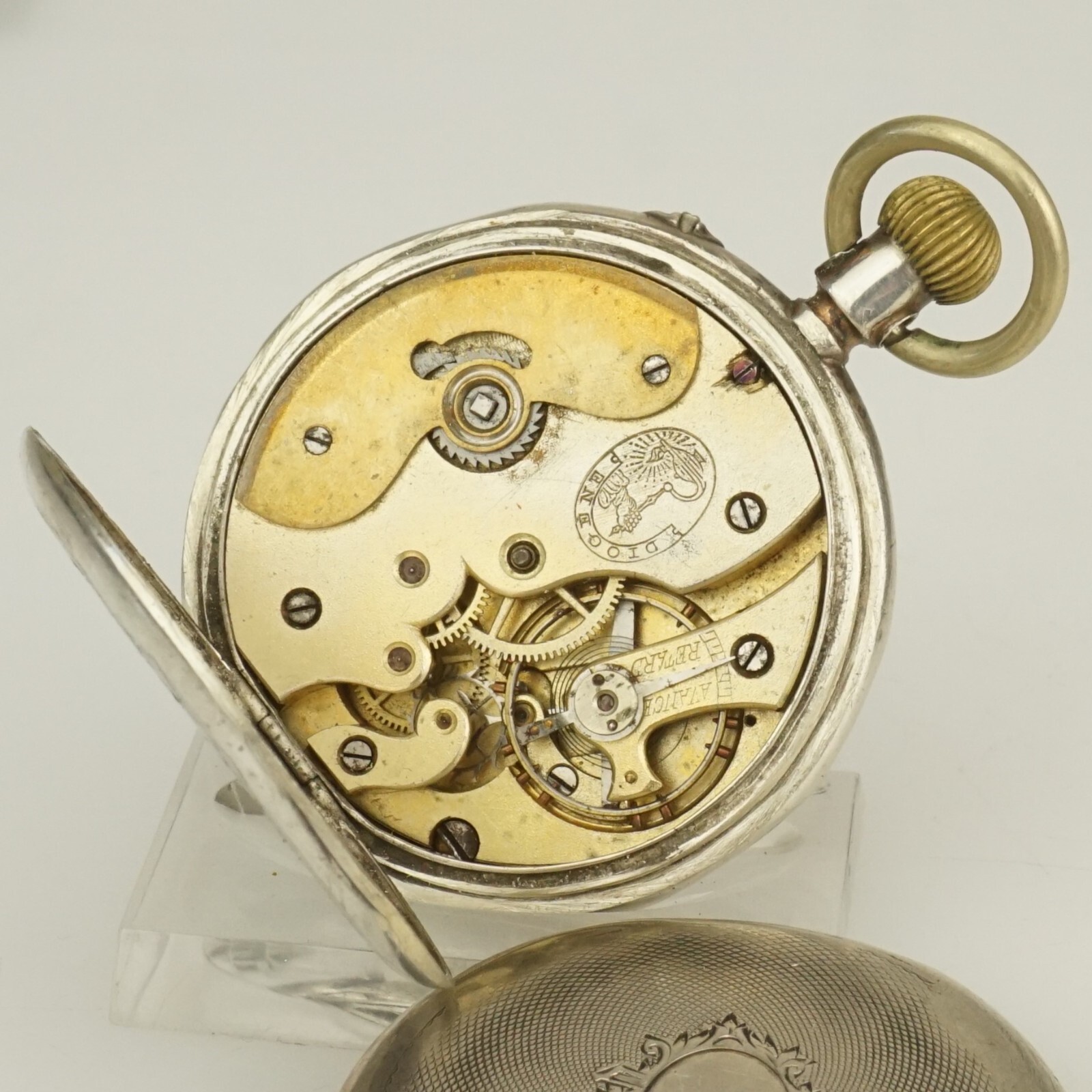 その他 Analogue Pocket Silver Antiques Atlas - A 1940s Silver Zeno Pocket Watch. as170a4321