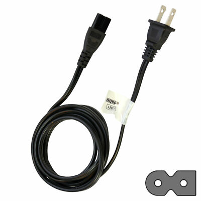 HQRP AC Power Cord for Husqvarna Viking Sewing Machine Mains Cable