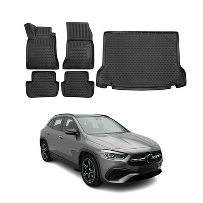 Custom Floor Mats & Cargo Liners for Mercedes GLA Class H247 2020-2026 TPE Black