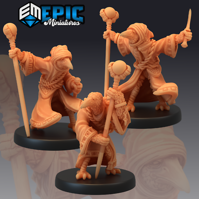 KENKU WIZARD, Dungeons and Dragons Miniatures, Bird Sorcerer, Epic Miniatures