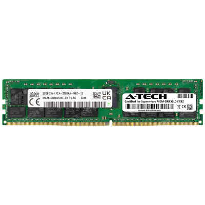 32GB PC4-25600 ECC RDIMM Supermicro MEM-DR432LC-ER32 Hynix Equivalent Memory RAM