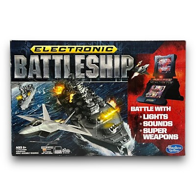 New Electronic Battleship Game 2012 Hasbo Lights Sounds Super Weapons