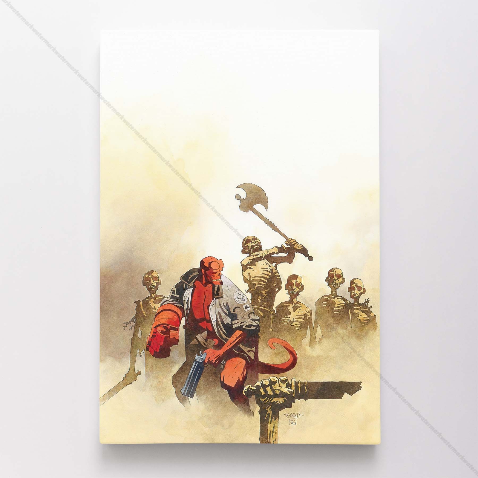 Hellboy Poster Canvas Superhero Comic Book Art Print #029
