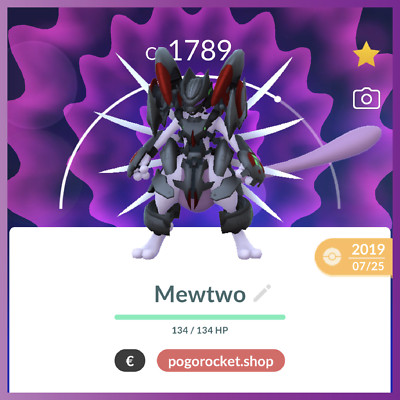 Armored Mewtwo 2019 LUCKY Go Registered or 1M