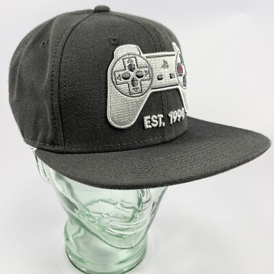 Classic Playstation Controller Snapback Hat Sony Official PS1 PS Logo Est 1994