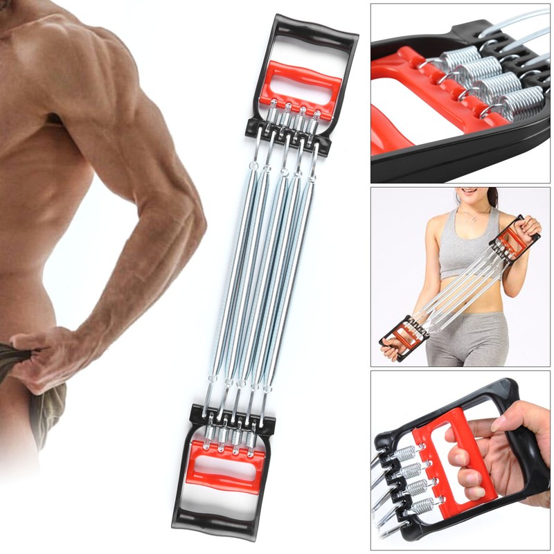 5 Spring Body Chest Expander Exercise Puller Muscle