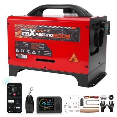 8KW 12V 24V Diesel Standheizung mit App LCD Fernbedienung+ Kabelloses Starten