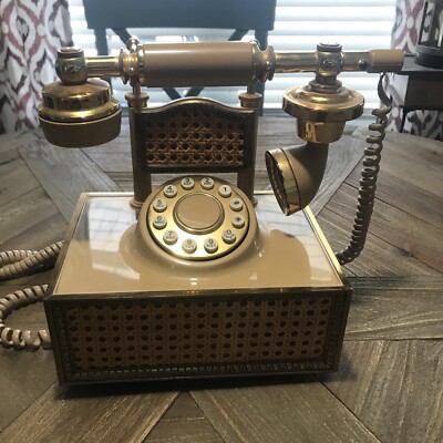 Vintage American Telecommunications Corp. Deco-Tel Telephone Some Wear
