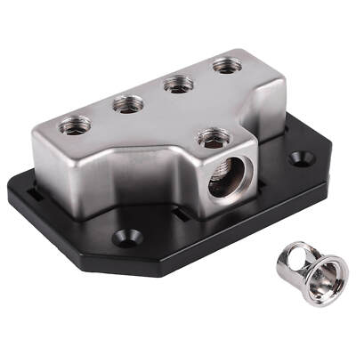 NEW SKAR AUDIO X1 1/0 OR 4 GA INPUT TO X4 1/0 OR 4 GA OUTPUT DISTRIBUTION BLOCK
