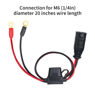 Wire Harness For NOCO GC002 X-Connect XL Eyelet Terminal With M6(1/4in) Eyelets