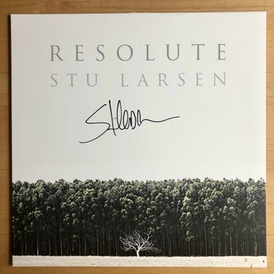 STU LARSEN RESOLUTE signed VINYL LP autographed record 