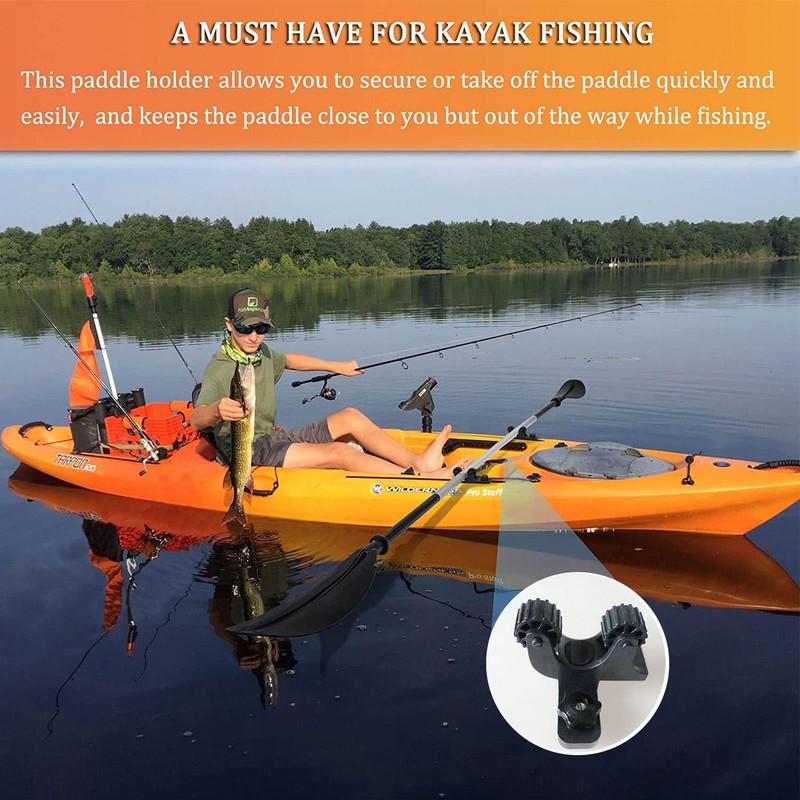 Kayak Paddle Holder Track Mount Accessories Oar Holder For Fishing Outdoor Tool