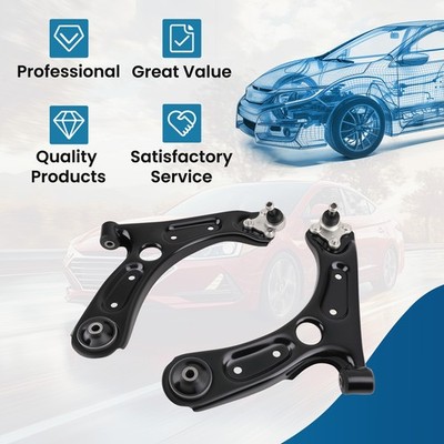 Front Lower L & R Control Arms +Ball Joint For Elantra Kia Kona Forte Forte5 17+