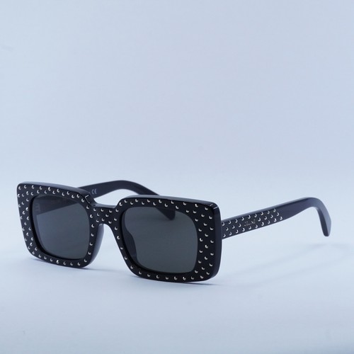 Pre-owned Celine Cl4213is 01a Shiny Black/smoke 51-21-140 Sunglasses Authentic In Gray