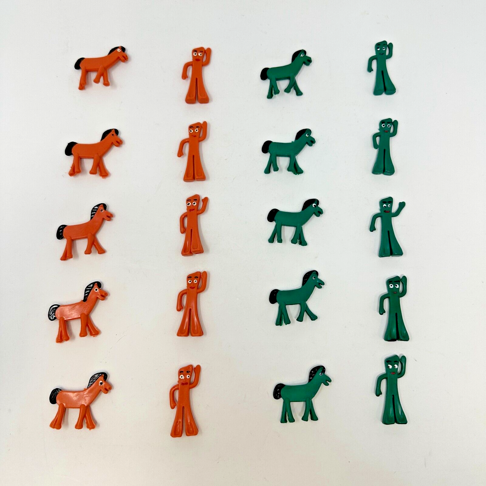 Vintage Gumby Pokey Figures MINI Toy Vending Gumball Machine 1.75