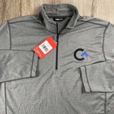 The North Face Tech 1/4 Fleece Jacket Asphalt Heather Gray Men's XL Logitech