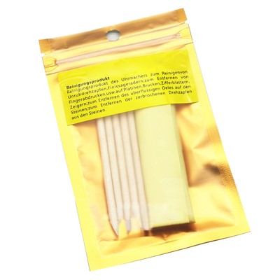 Watch Movement Cleaning Clay Green Rubber Putty Cleaner Tool With Wooden Stick F