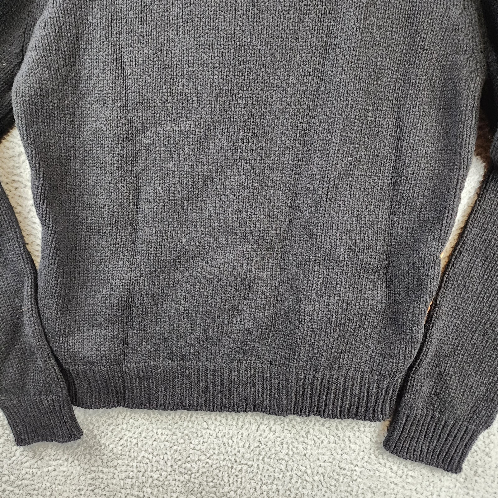 Pre-owned Marni X Carhartt Logo Intarsia Sweater Men's 48 Black/gold Wool-blend Longsleeve