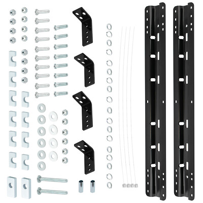 Fifth Wheel Trailer Hitch Mount Rails Installation Kit for Full-Size Trucks
